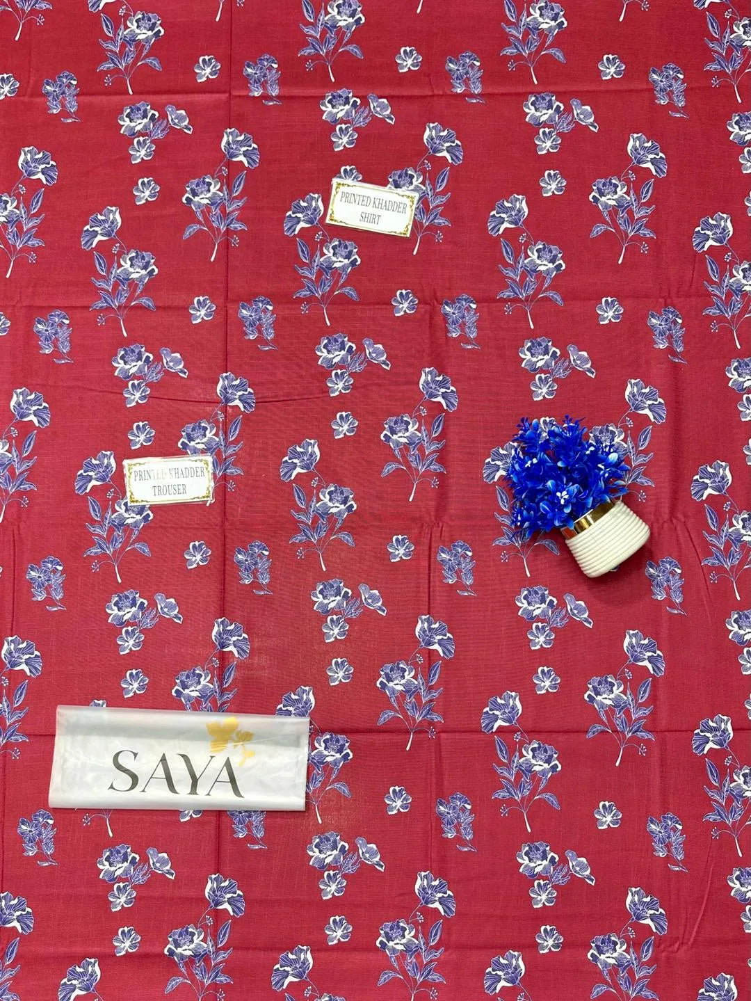 2 Pcs Women's Unstitched Printed Suit