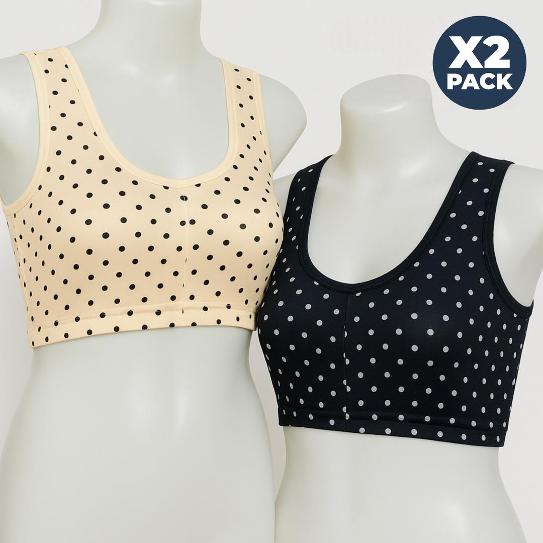 Multicolor Printed Jersey Non-Padded Bra - Comfortable & Breathable - Available in 3 Sizes